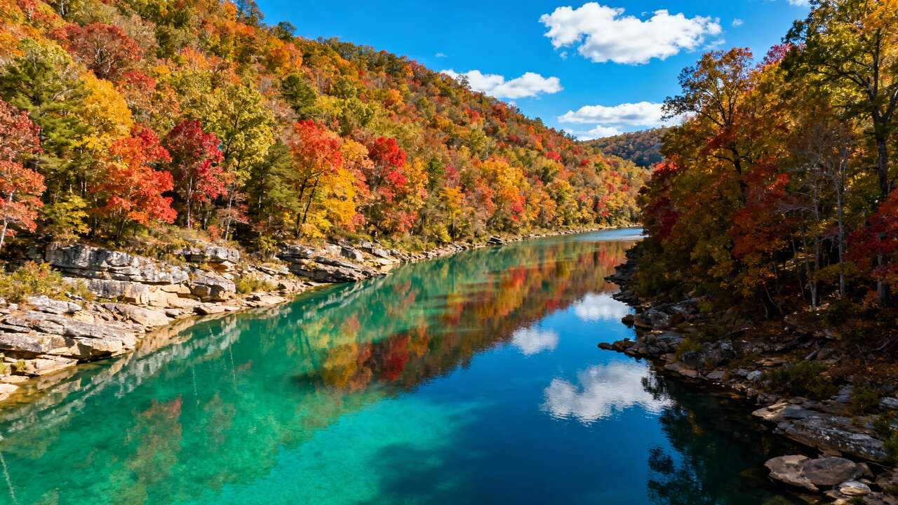Discover the Hidden Gem of the Buffalo River: turquoise Waters Await Your Autumn Adventure in Arkansas
