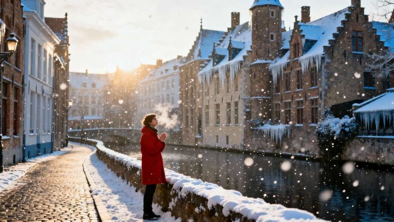This Belgian city looks like a chocolate-box village in the snow
