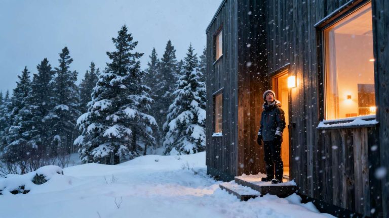This remote Canadian lodge offers the ultimate "off-grid" luxury winter experience (Fogo Island Inn)